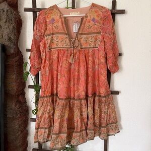 SPELL & THE GYPSY Coral Seashell Dress